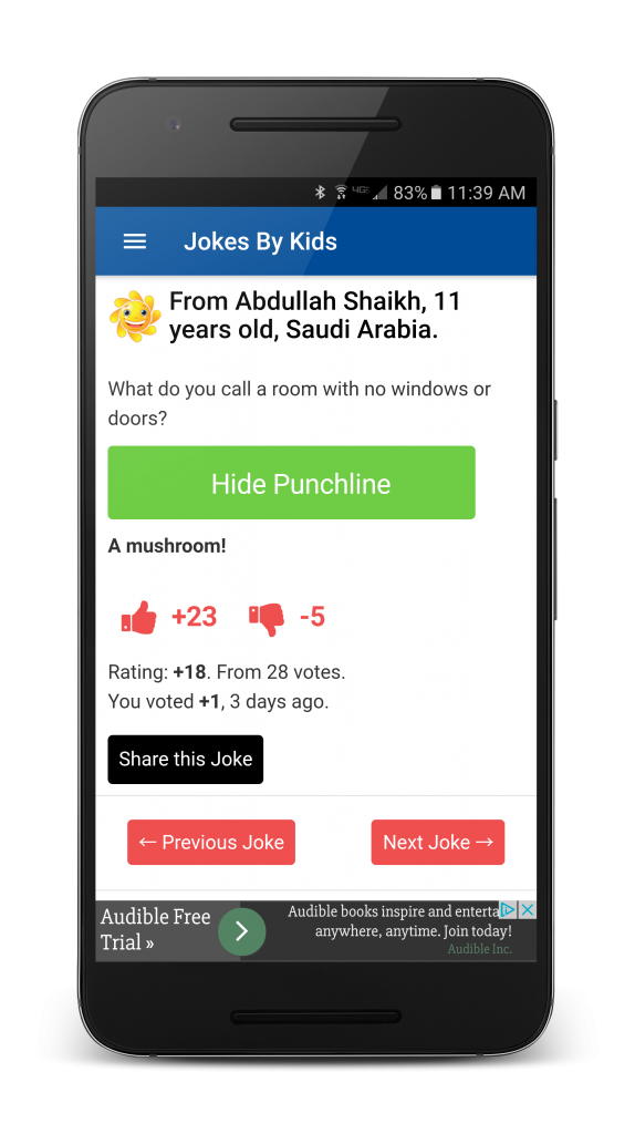 Android App Jokes by Kids